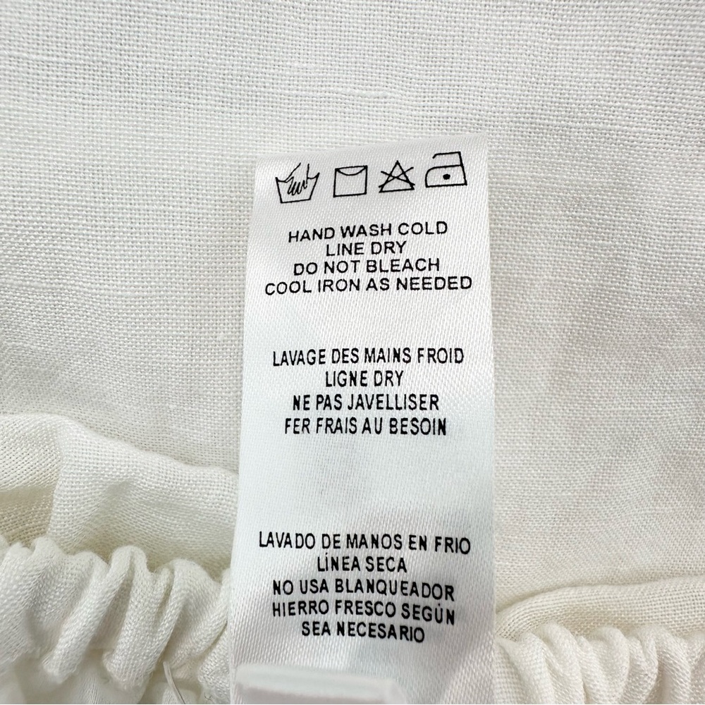 Tommy Bahama Linen Dye Off the Shoulder Dress, White, Medium - Picture 14 of 16